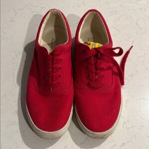 Red Canvas Sneakers